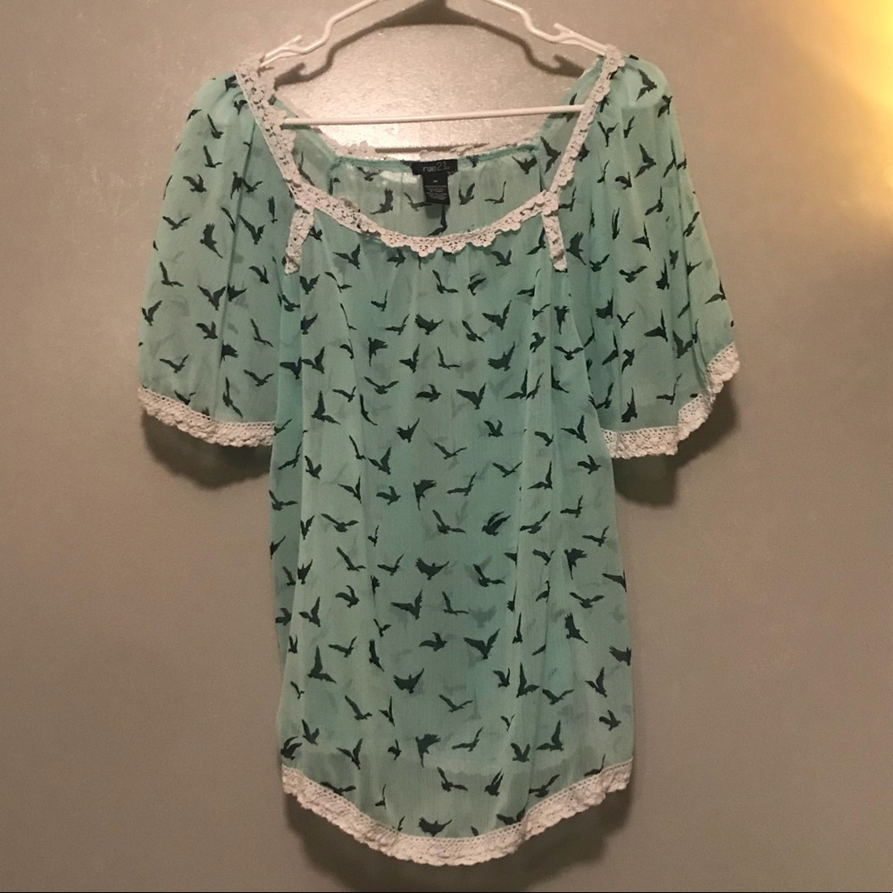 Juniors (girls) Sheer Blouse